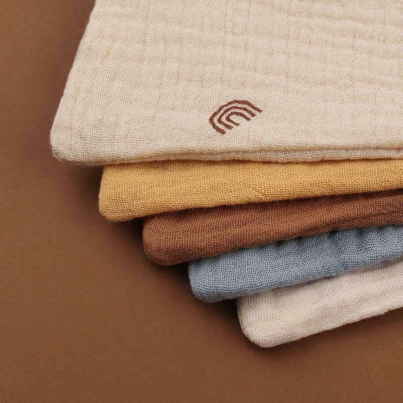 5pcs Baby Handkerchief Newborn Face Towel 30x30cm Cotton Feeding Bibs Burp Cloth