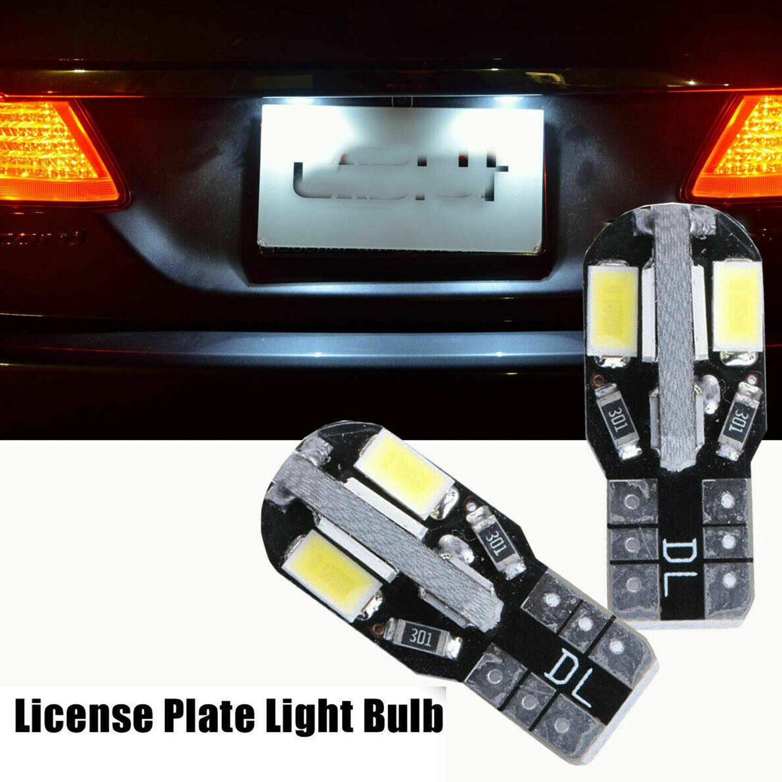 10pcs Canbus T10 5730 8 LED SMD White Car Side Wedge Light Lamp Bulb -194 168
