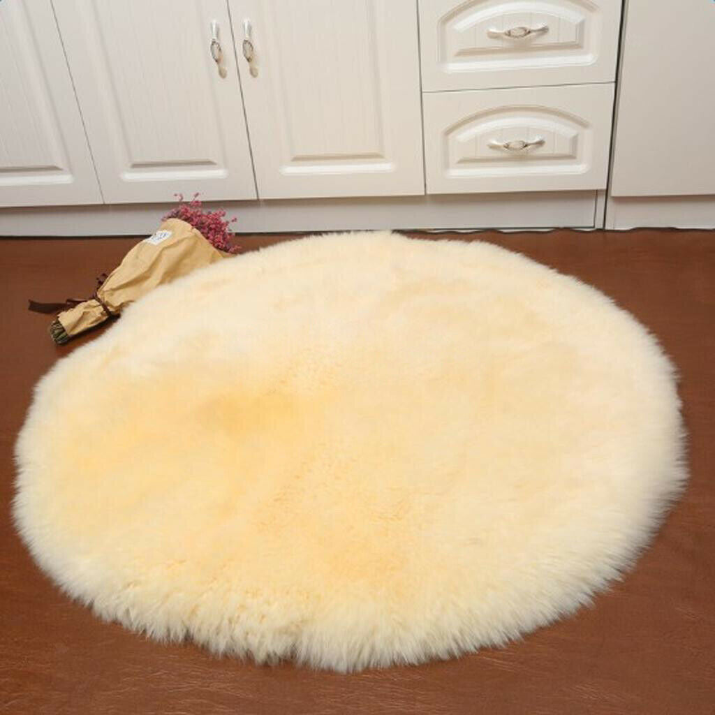 Artificial Sheepskin Car Seat Pad Cushion Mat Pad Fleece Carpet 12inch