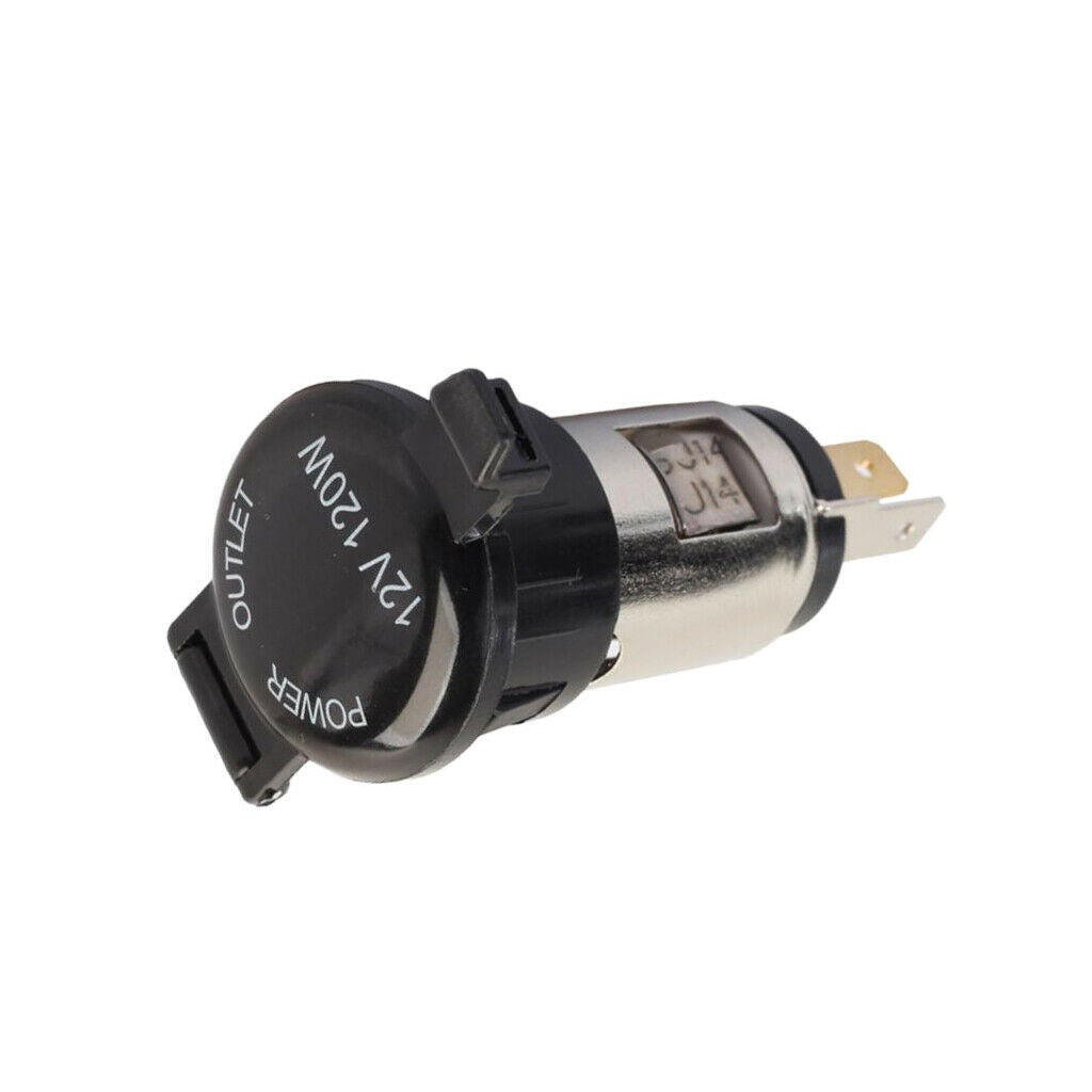 Waterproof Motorcycle Car Cigarette Lighter Socket Power Outlet 12 V 120W