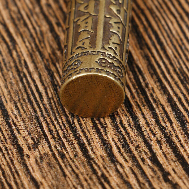 Mini Brass Pendant Necklace Brass Mantra Pendant Men and Women Pendant