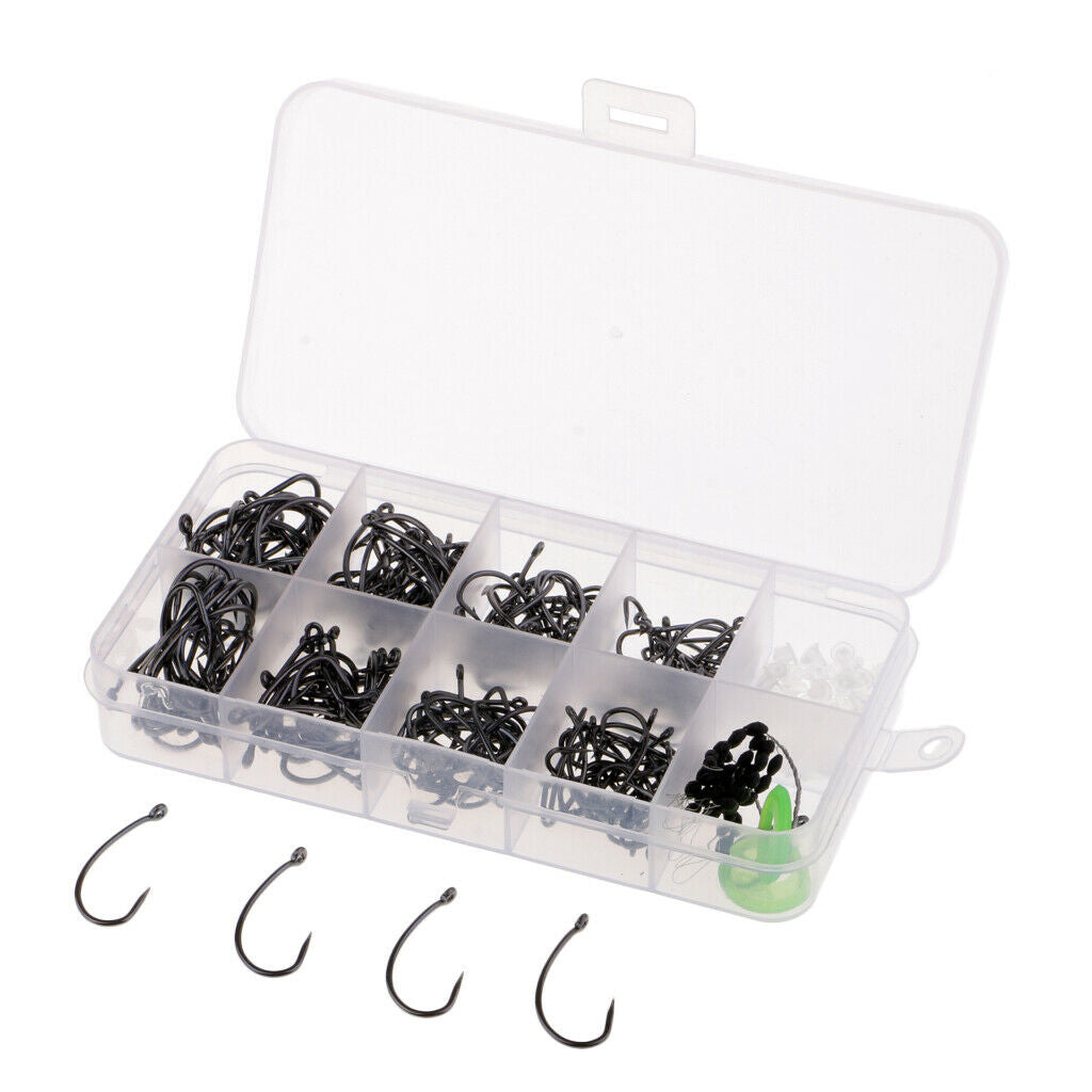 200pcs   High   Strength   Barbless  &  Barbed   Fishing   Hooks   Saltwater