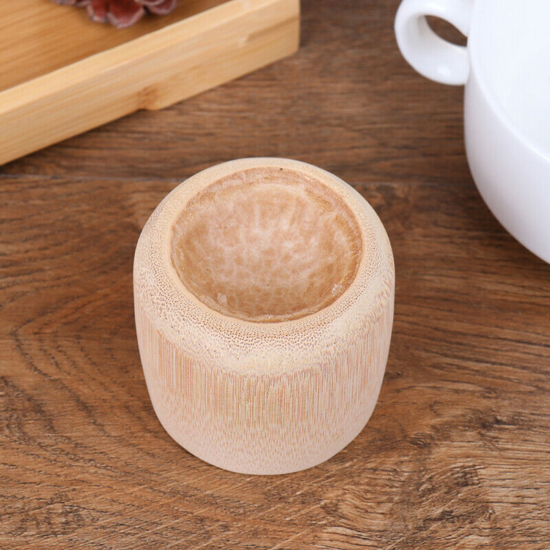 Natural Pure Handmade Bamboo Toothbrush Cups Water Cup Round Sourced Tea Cups_DD