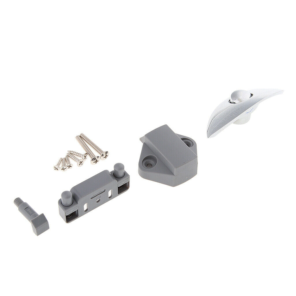 Half Moon Push Button Latch Lock Keyless for Boat RV Drawer Cabinet Cupboard
