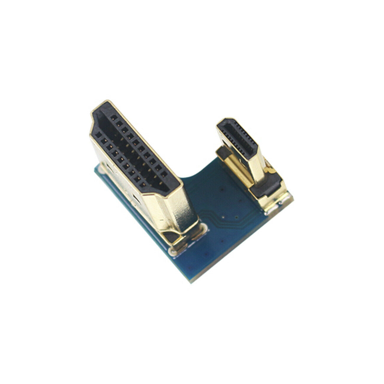 Adapter Converter Micro HDMI To HDMI Cable Plug Connector for Raspberry Pi 4B