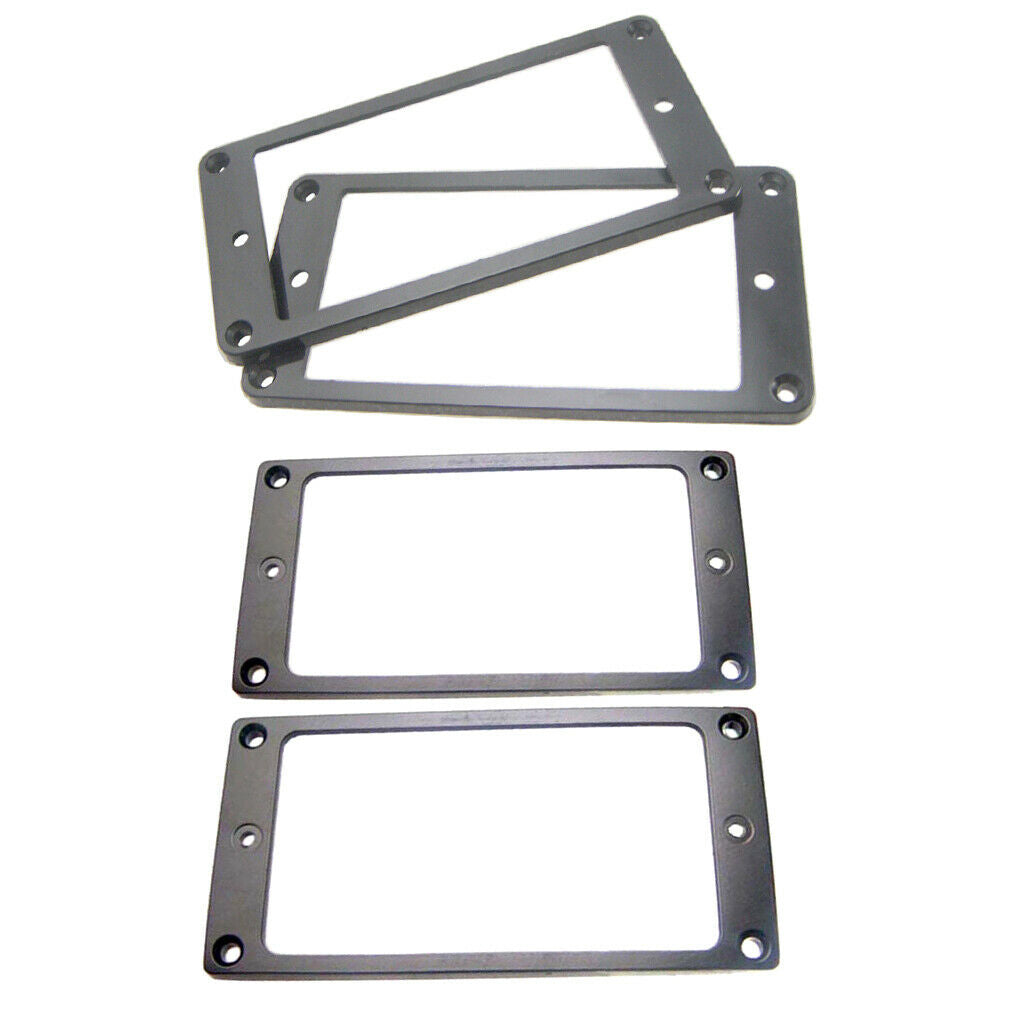 4 Pieces Plastic Zinc Alloy Guitars Humbucker Pickup Frames Musical Instrument