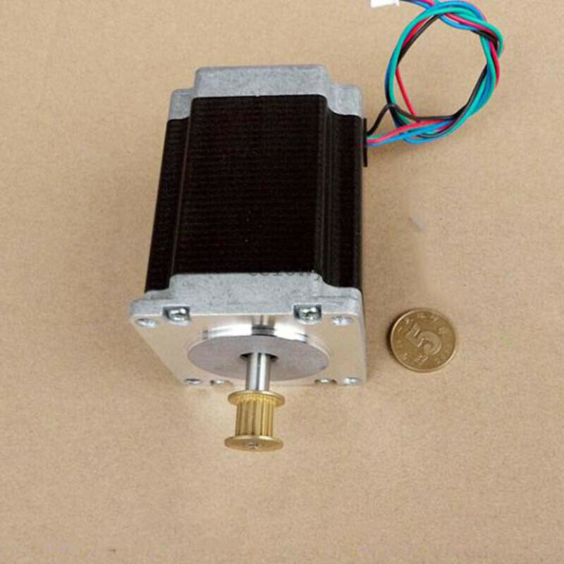 NEMA23 Stepper Motor 1.8° 2-phase 4-wire 6.35mm Shaft 57mm Electric Motor Pulley