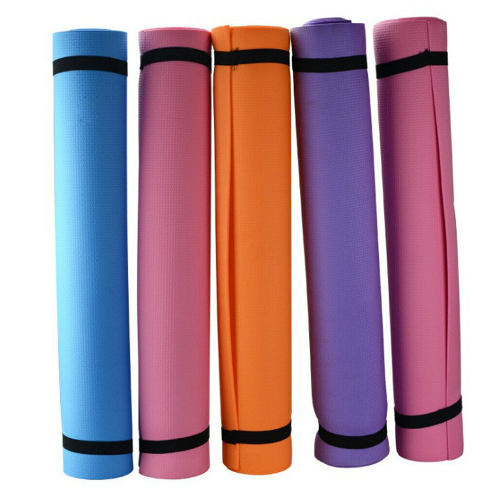 2x Non-Slip EVA Foam Yoga Mat Exercise Cushion Pad for Camping Travel Beach