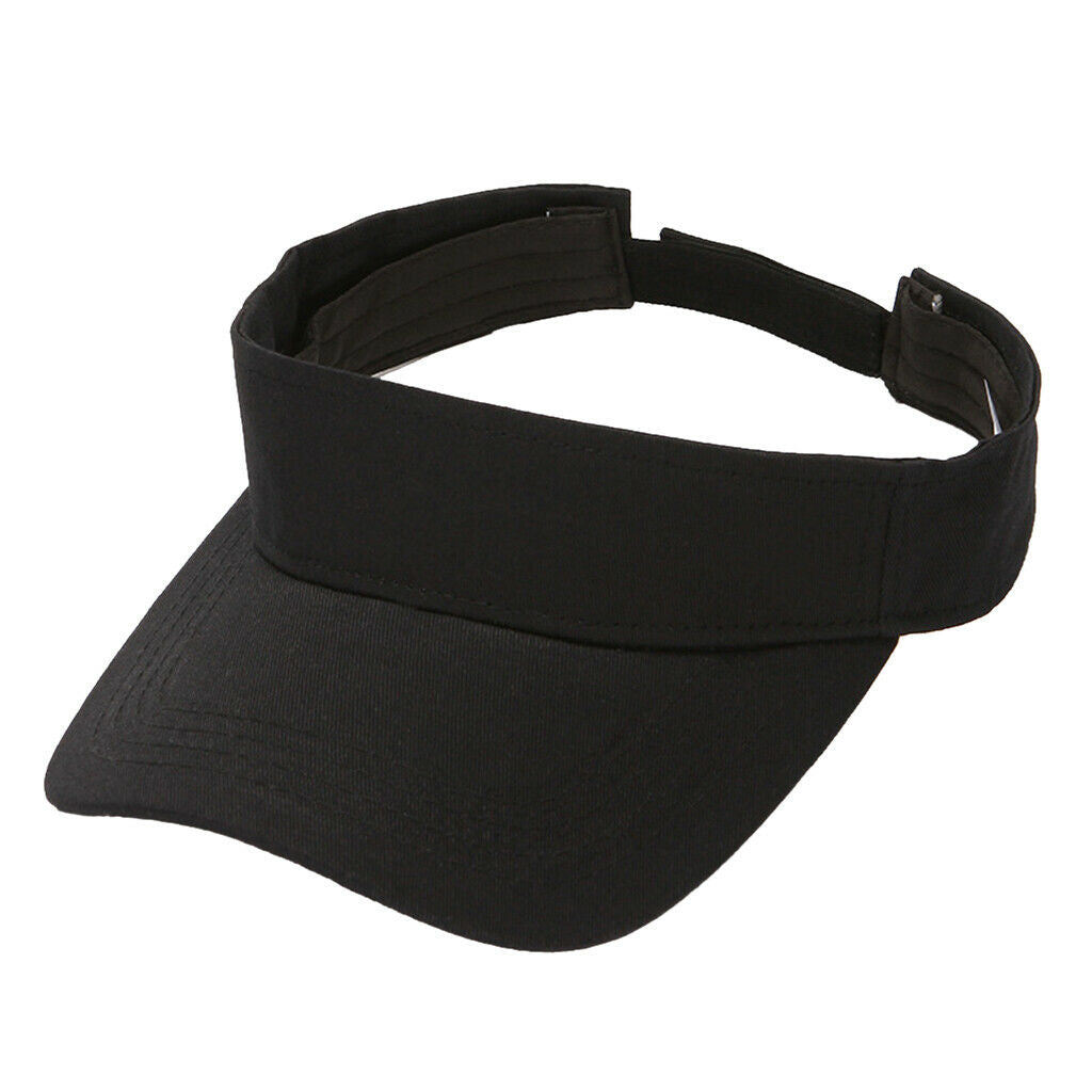 3 Colors Set 100% Cotton Sun Visor Hat Golf Tennis Sport