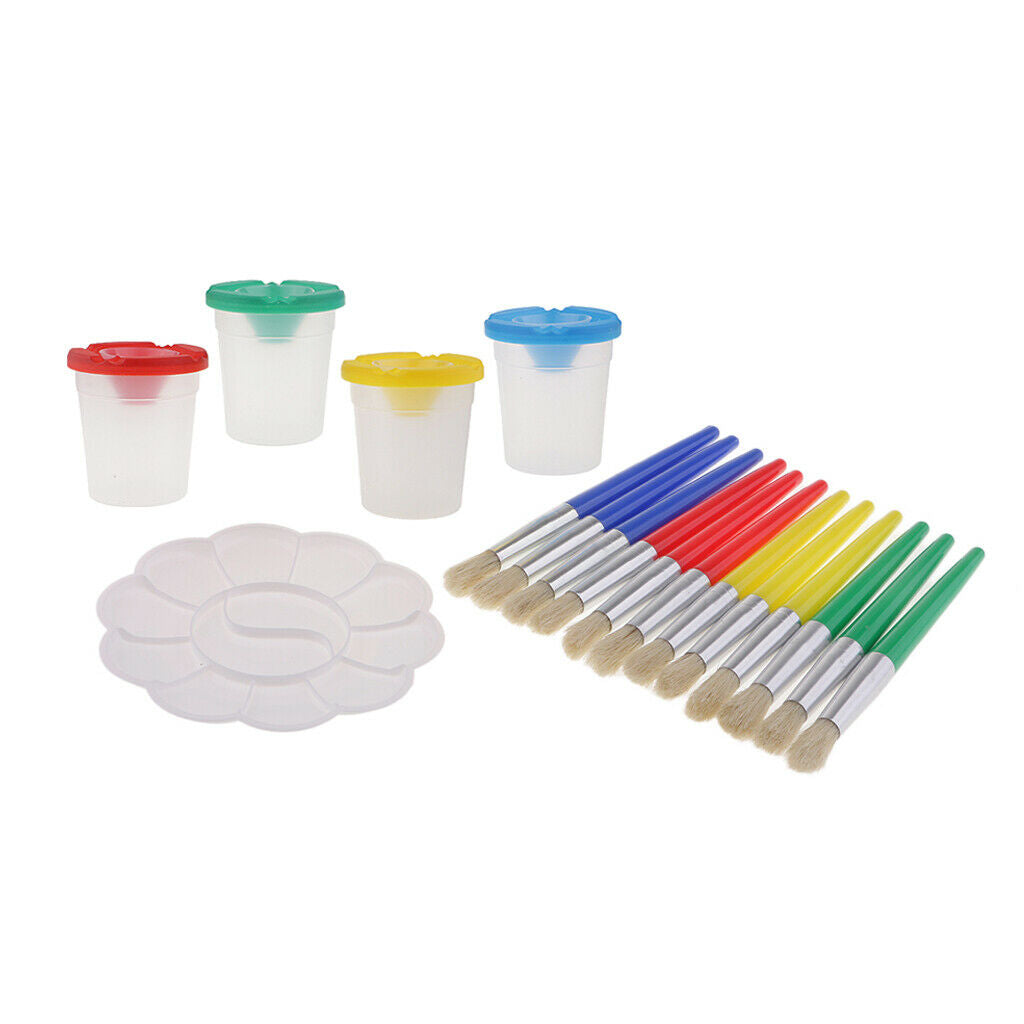 17pcs Artist Brush Set Artist Brush Set Painting Brush for Watercolor Oil