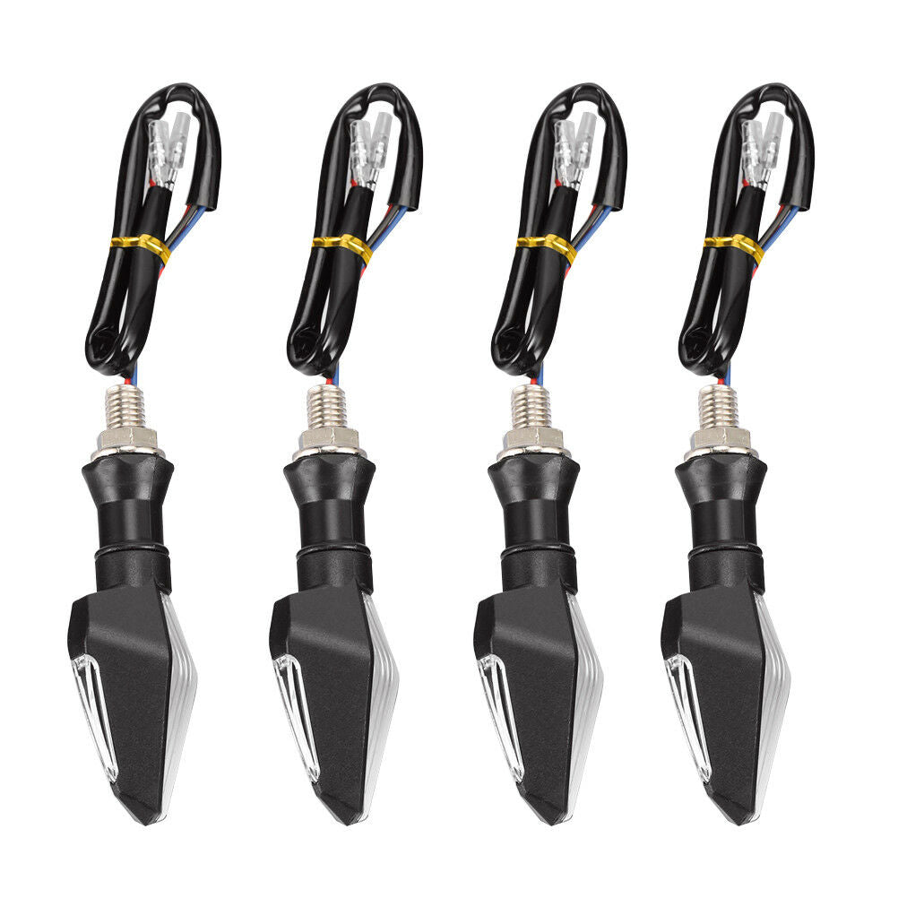 1x Motorcycle Motorbike Smoke14LED Turn Signal Amber Lights Lamp Indicator.l8