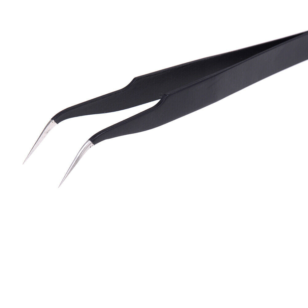 2pcs Anti-static Elbow and Straight Stainless Steel Tweezers Cake Mold .l8