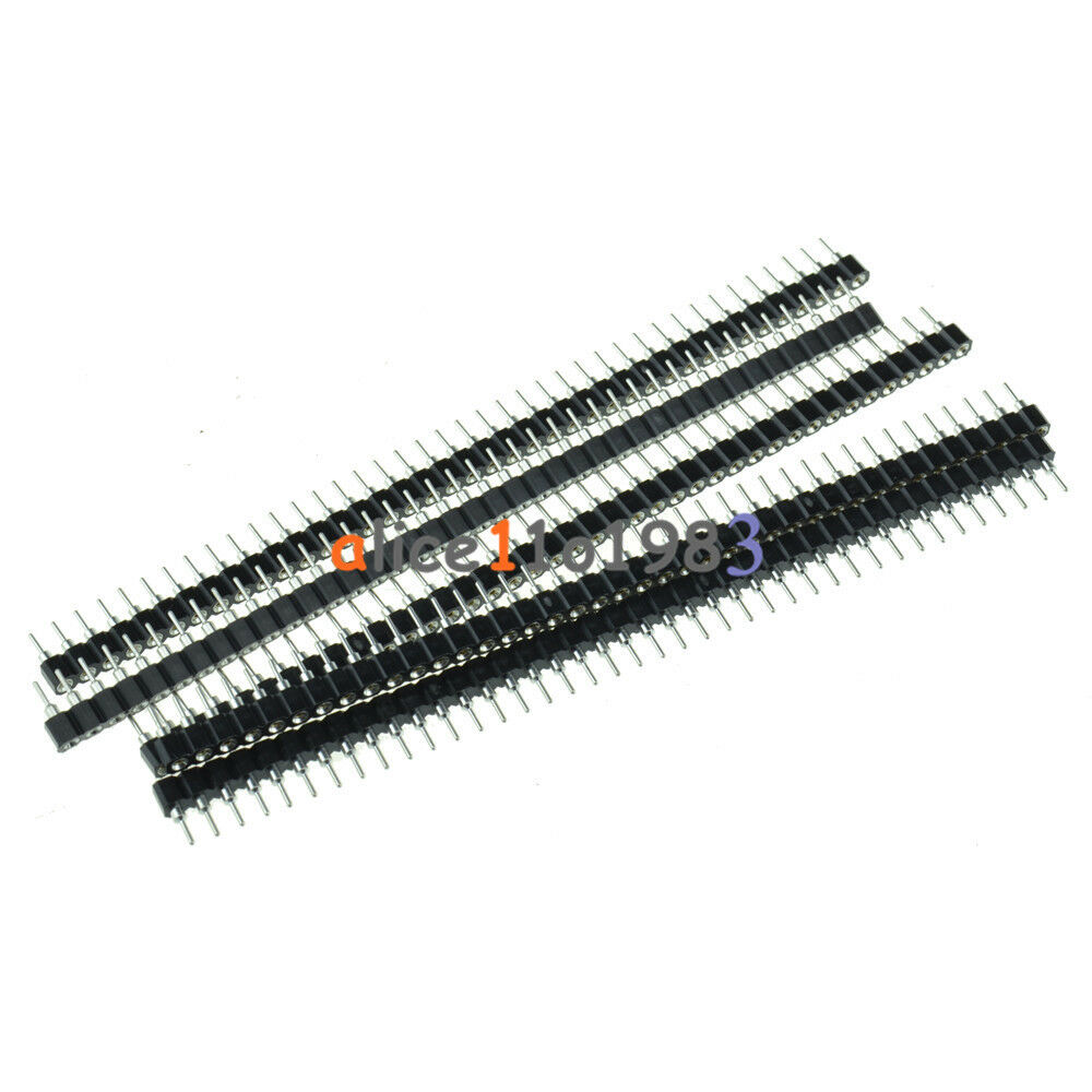 5PCS Strip Tin PCB Female IC Breakable 40pin Single Row Round Header Socket