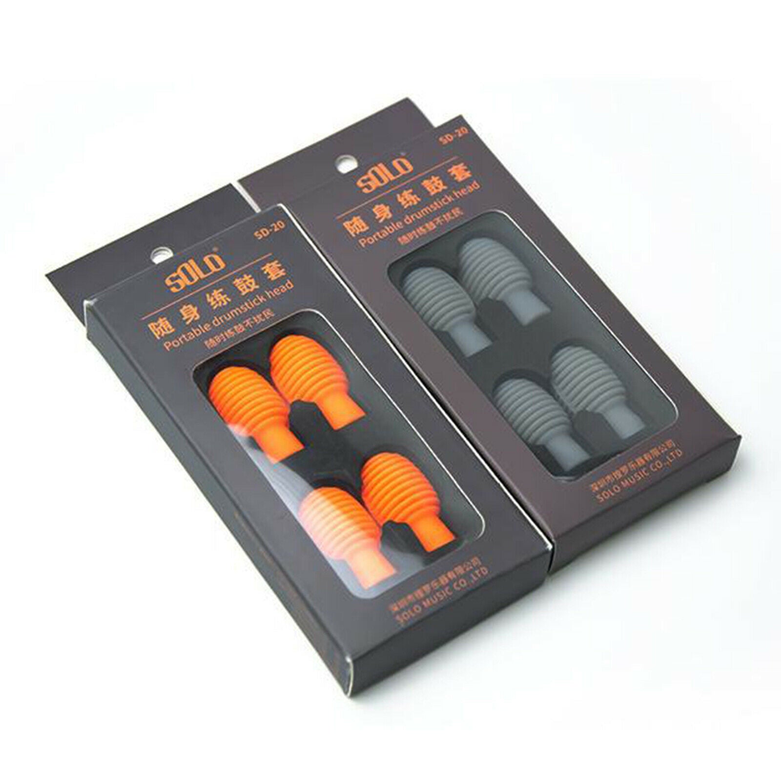 Drumstick Head Sleeves Drumstick Rubber Case Cover 17x33cm Portable Orange
