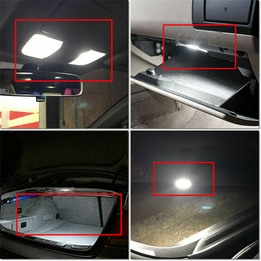 25Pcs Car Interior LED Light Kit 12V Plug and Play Map/Dome/License Plate Light
