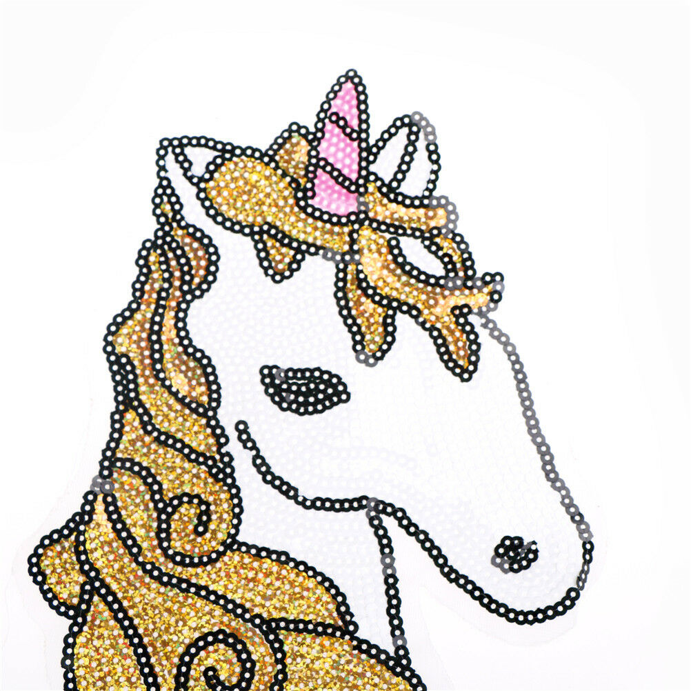 Sequins Patches on T-shirt Garment Sequined Applique Crafts lxJC.l8