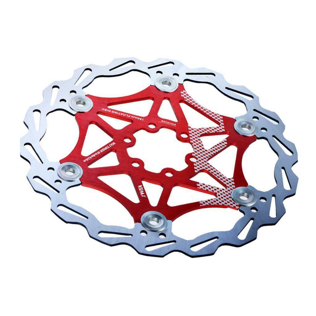 Bicycle Rotor MTB Road Bike Floating Brake Disc Rotors 6 Bolts 203MM Red