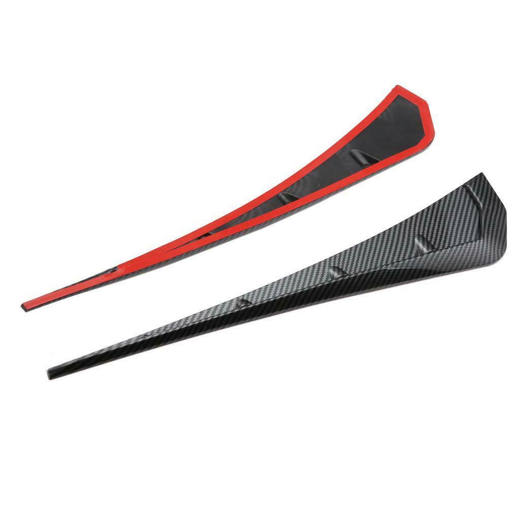 1 Pair Black Carbon Front  Side