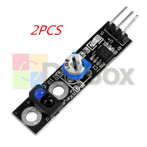 2Pcs TCRT5000 IR Infrared Line Track Follower Obstacle Avoidance Sensor Module