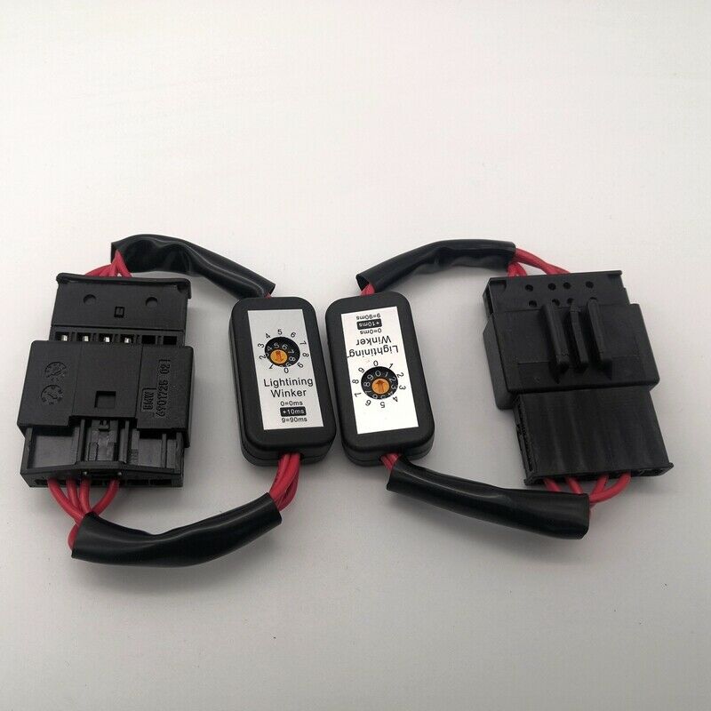 2Pcs DynamicTurn Signal Indicator LED Taillight Add-on Module Cable Wire for  C4