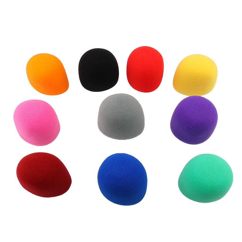 10x Colorful Microphone Mic   Cover for Stage Wireless Handheld Microphone