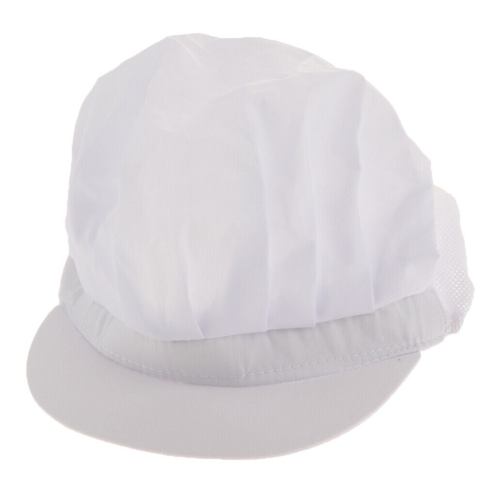 2xWhite Breathable Top Catering Baker Chef Chef Hat  Adjustable