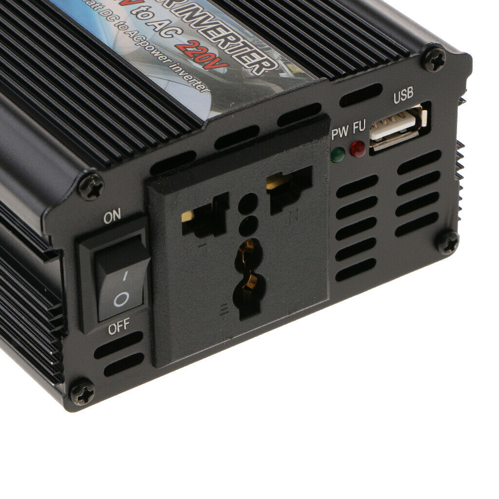 2000W Modified Sine Wave Solar Power Inverter 24V to 220V Converter Black