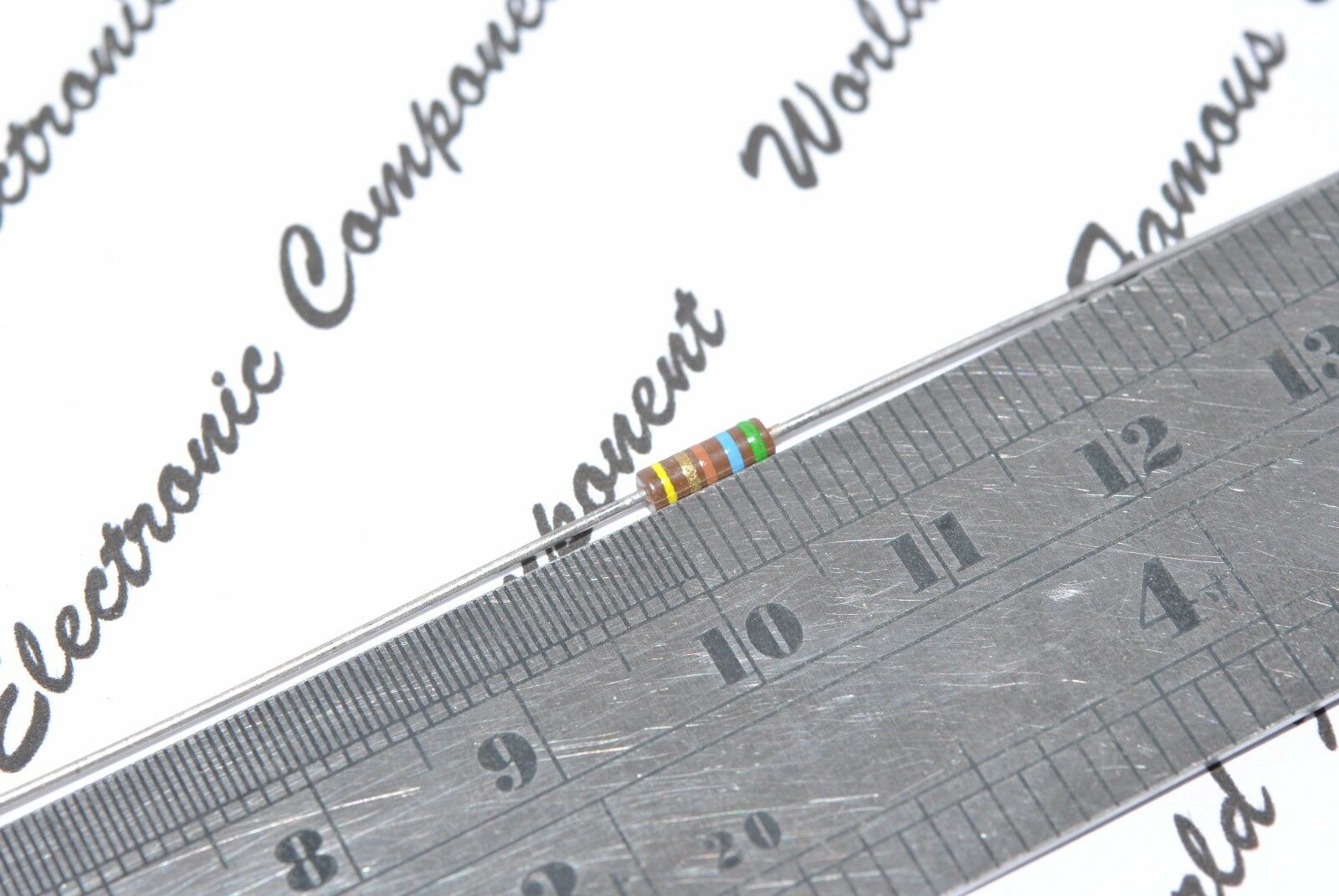 10pcs-TRW GBT 430K 5% 1/4W MIL Carbon Composition Resistor - JANRCR07G434JS