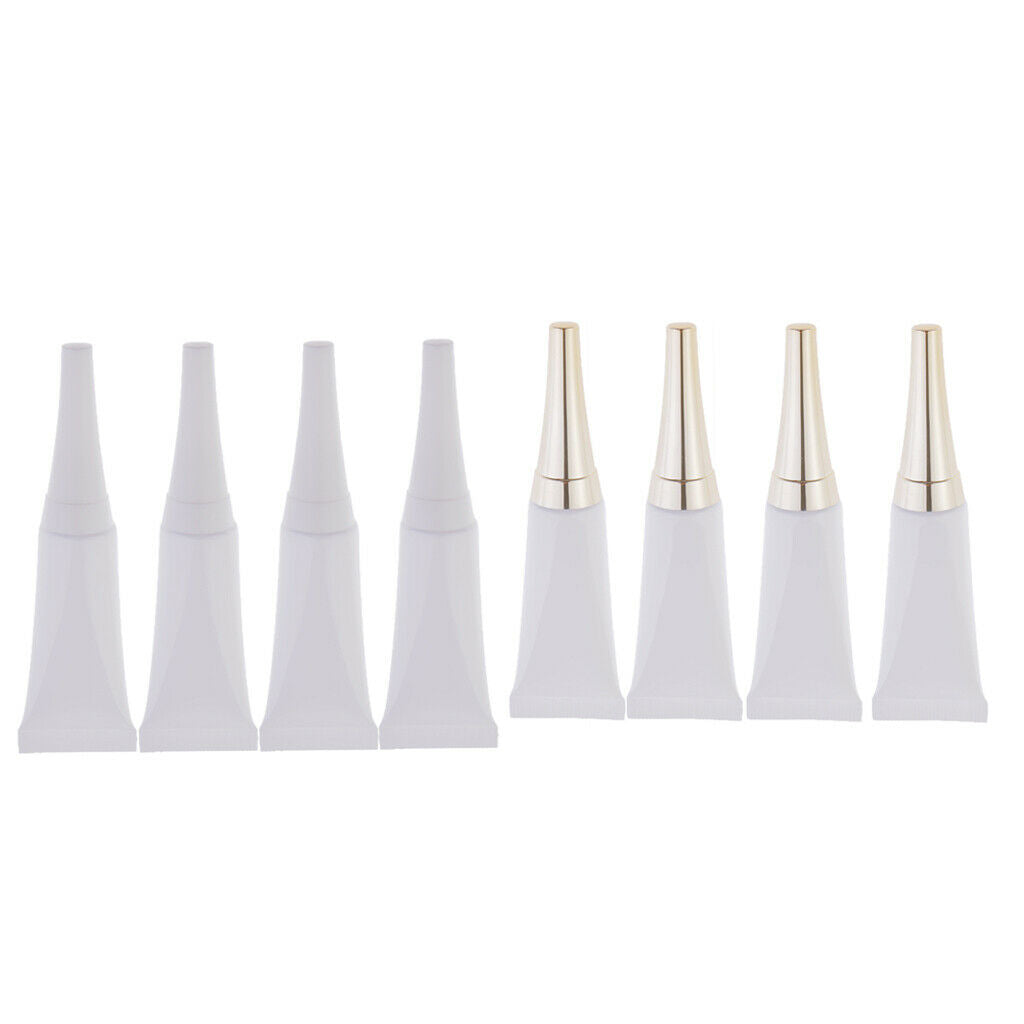 8pcs 10ml Empty  Eye Gel Sunscreen Tubes Cosmetic Containers Bottles