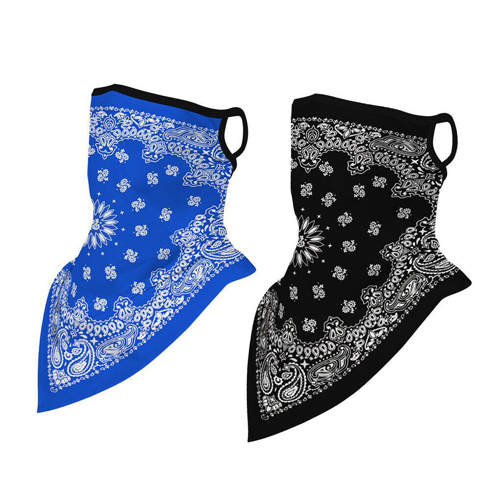2 Pieces Mens Sports Bandana Face Balaclava Neck Face Cover Gaiter Scarf