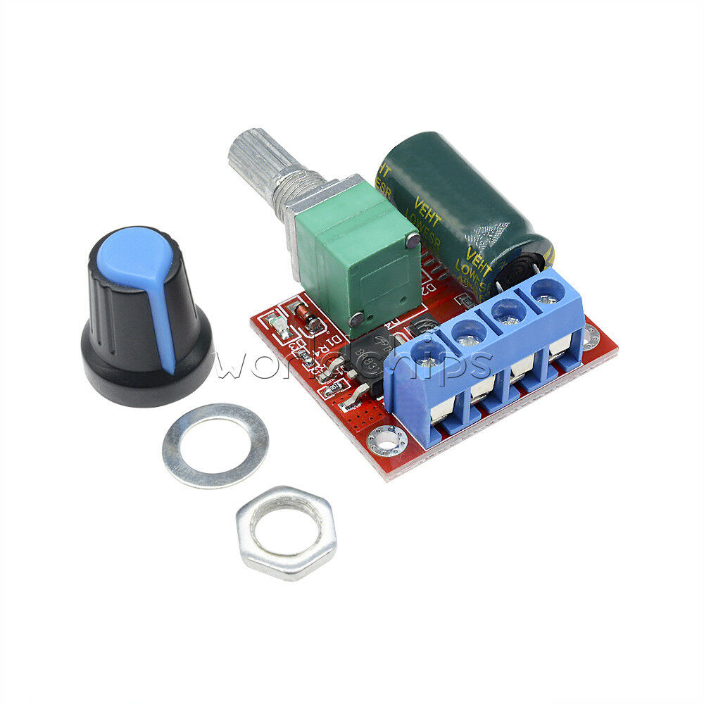 4.5V~35V 5v 6V 12V 24V 5A Mini PWM DC Motor Speed Controller Switch LED Dimmer