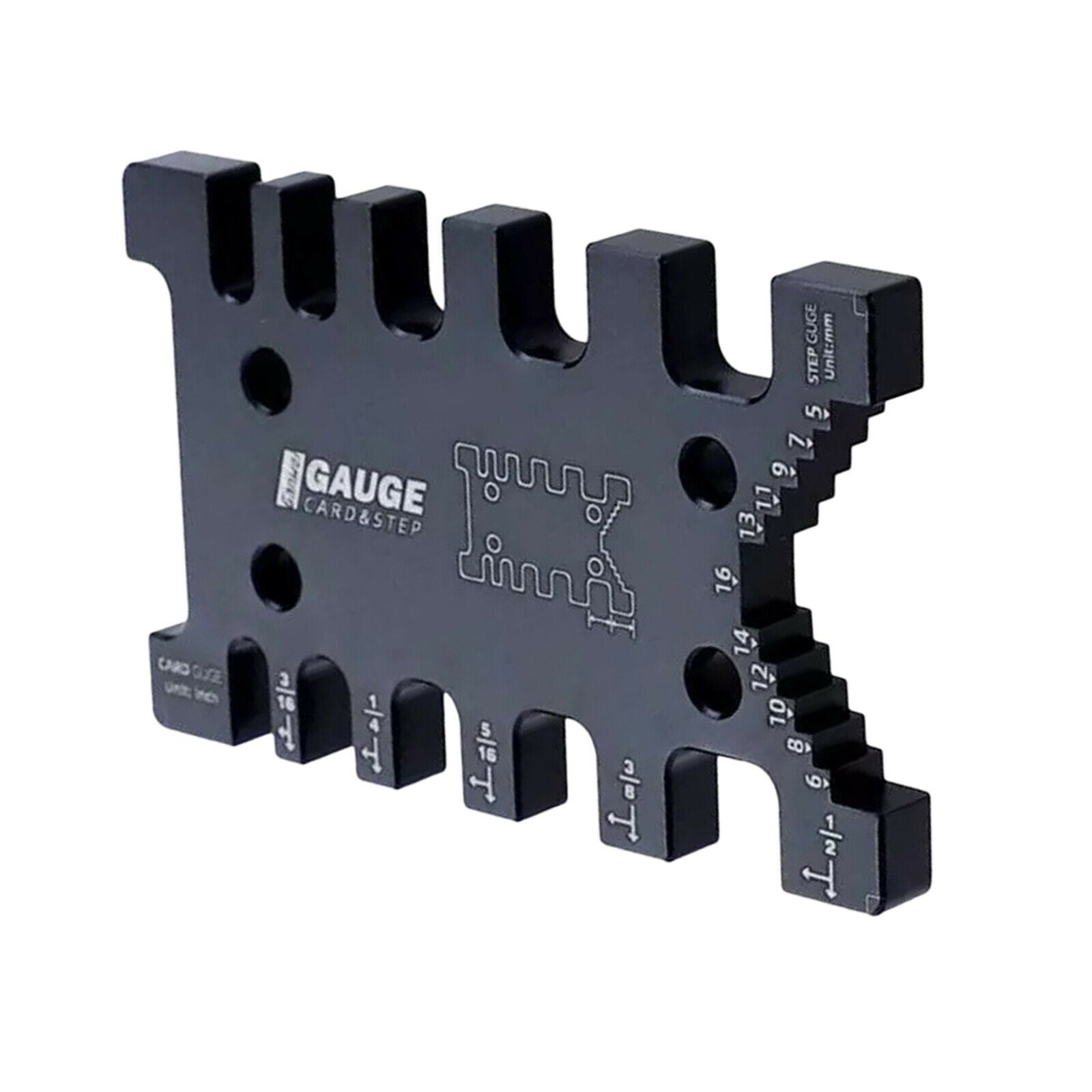 Aluminum Alloy Dovetail Tenon Caliper Mortise Card Measuring Gauge Ruler