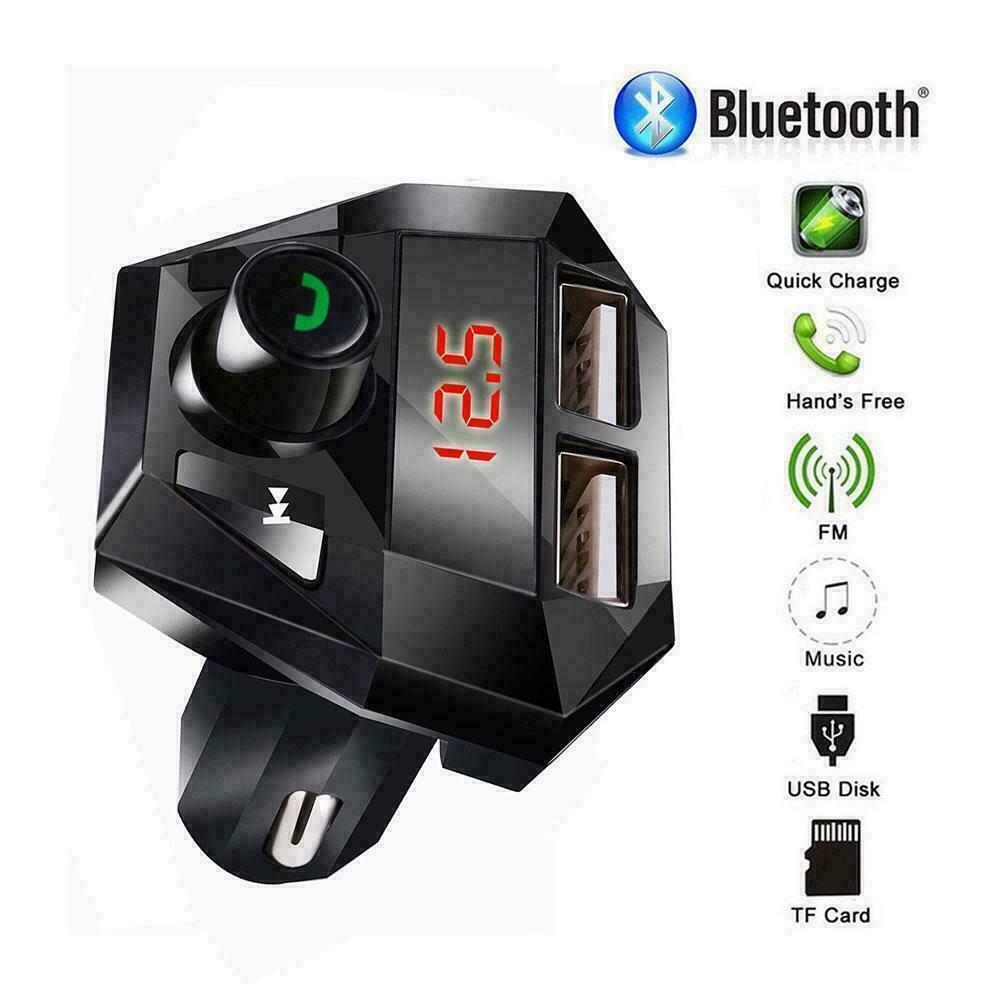 Car Wireless Bluetooth FM Transmitter MP3 Radio Adapter 00 Charger New NEW
