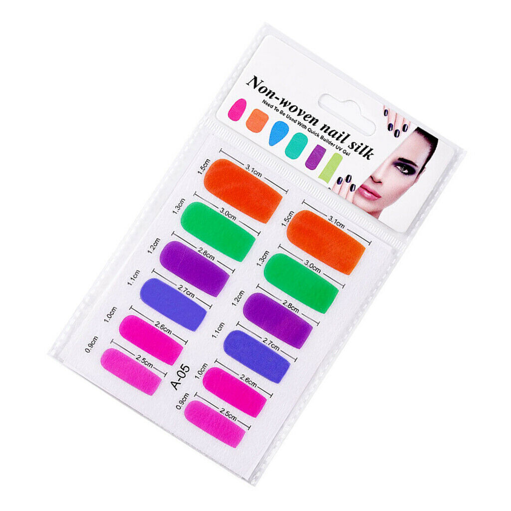 2Pcs Nail Art Fiberglass Non-woven Silk Extension Tips Manicure DIY Tools 05