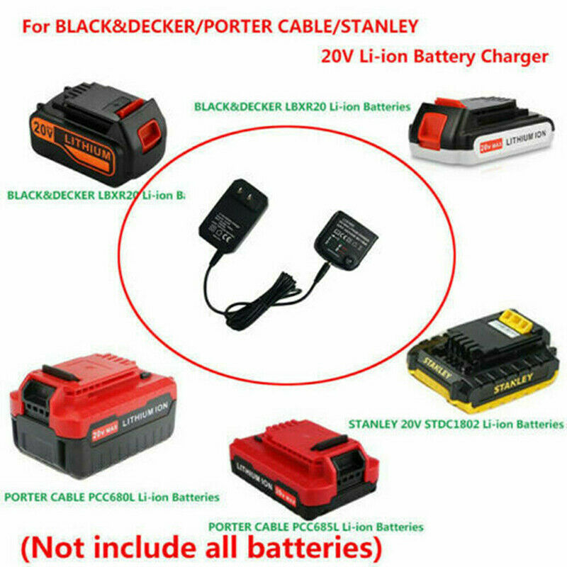 For Black&Decker LBX20 20Volt Li-ion Battery Charger LB20 LB2X4020 LCS1620 Part
