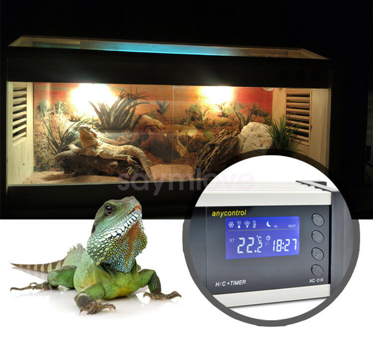 Digital Temperature Controller Heat Thermostat Timer Reptile Aquarium Fish tank