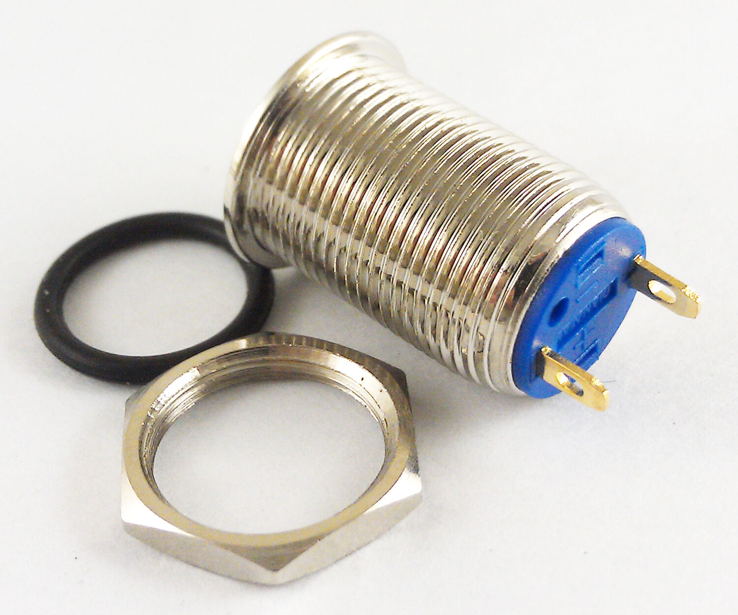 5x Metal Flat Push Button Momentary Horn Waterproof Resetable Switch 12mm QN12B1