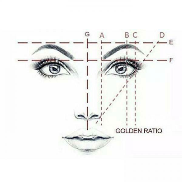 Permanent Manual Eyebrow Tattoo Pen Makeup +2 Styles Eyebrow Ruler Caliper