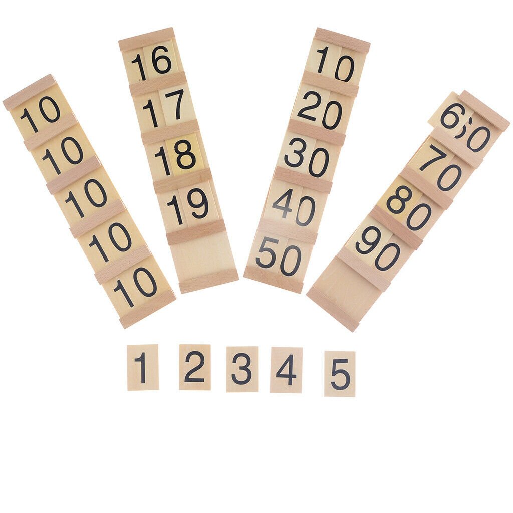 Box Sticks Numbers Board Counting Table Wooden Math Educational Toys