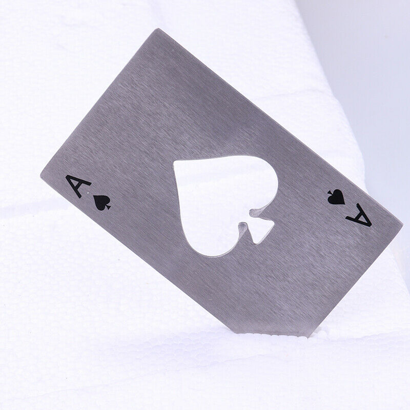 Poker Spade A Bottle Opener Creative Bar Pub Card Beer Soda Top Bottle Op.l8