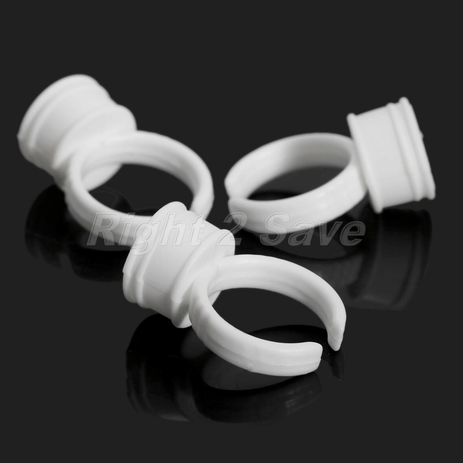 50pcs White Plastic Disposable Tattoo Ink Holder Cups Medium For Tattoo Makeup