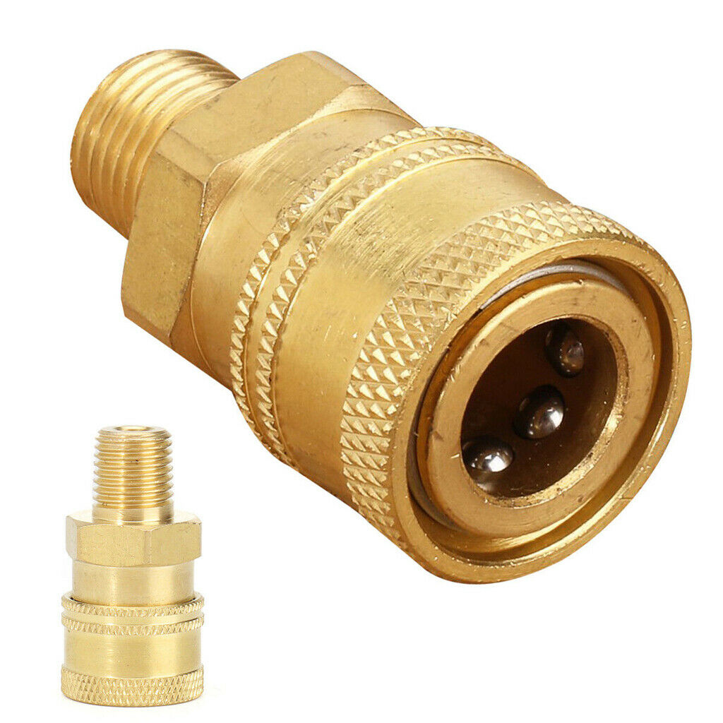 Brass Fitting Gasket Pressure Washer Garden Faucet Female to 1/4 Male Durable