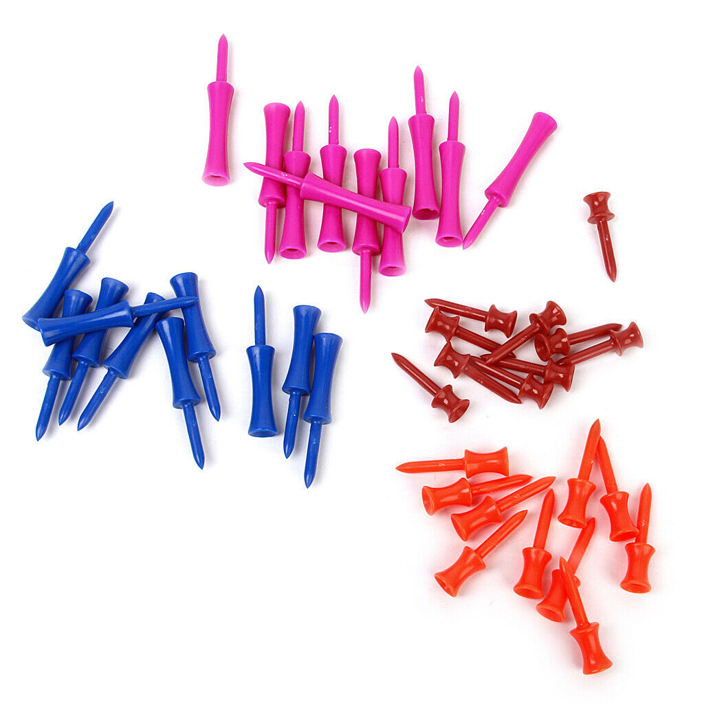 lot 40 Mixed Colors 4-SIZE Plastic  Castle Golf tees Height Control