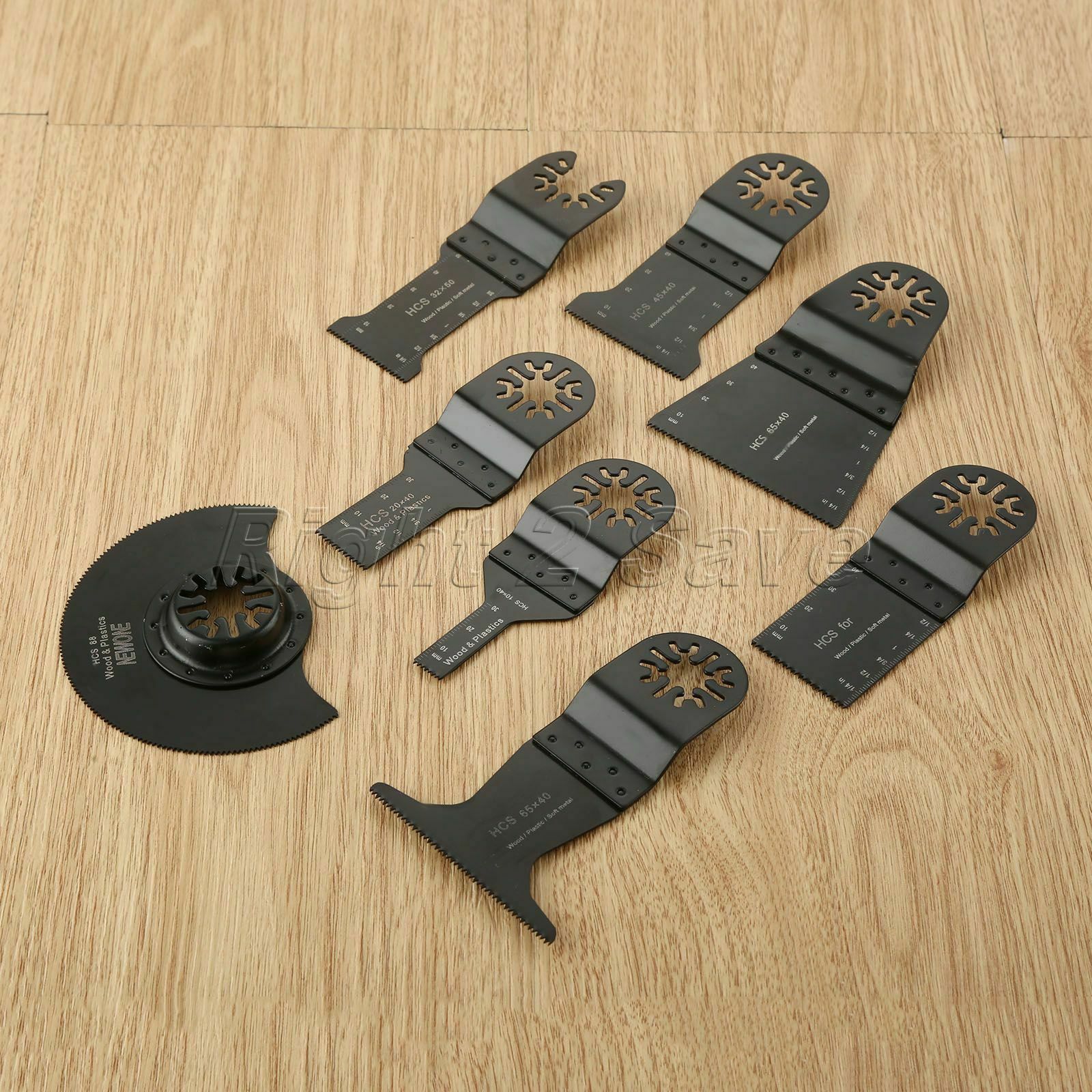 8pcs Mix Pro E-cut Segment Saw Blade Kit Oscillating Tool For Fein Bosch Makita