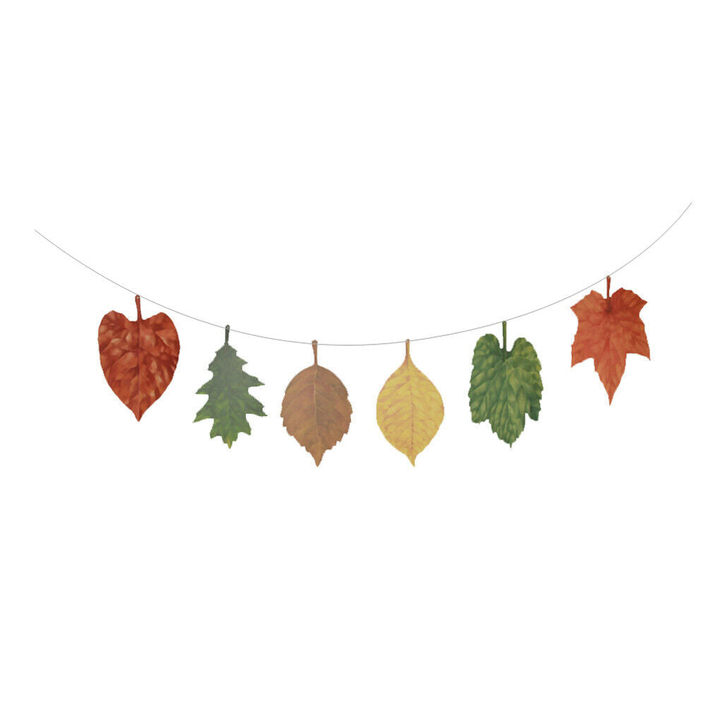 Fall Leaves Banner Baby Shower Kid's Birthday Party Decor Leaves -2.5m