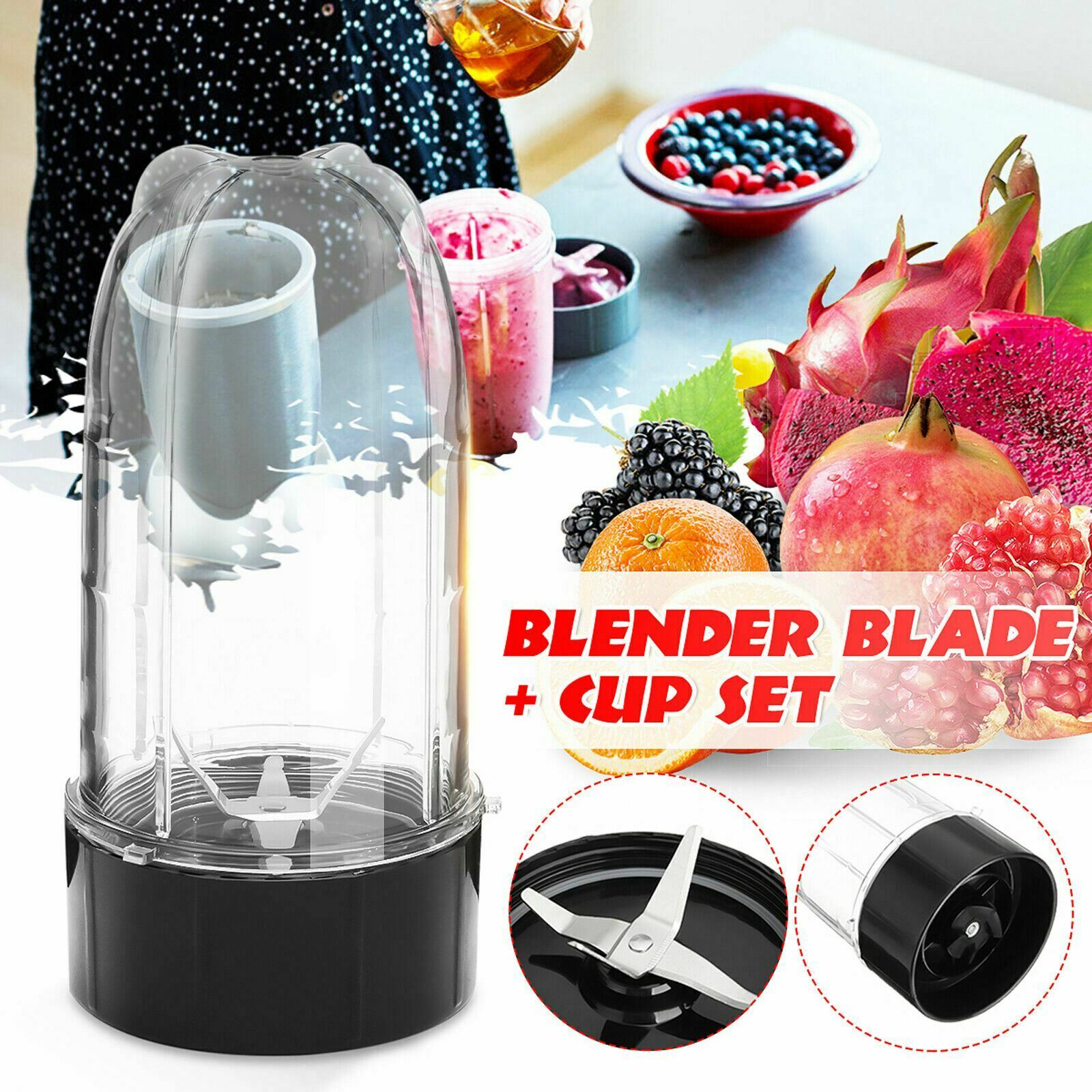 Blade Tall Cup Lid Ring Seal Replacement for Magic Bullet Blender Mixer Juicer