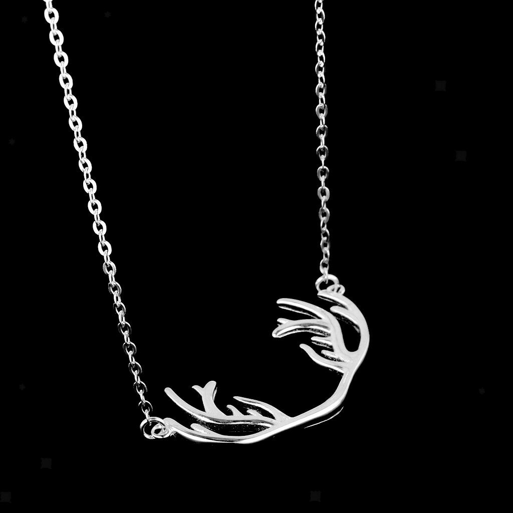 Fashion Deer Horn Short Clavicle Necklace Antlers Short Animal Choker Chain