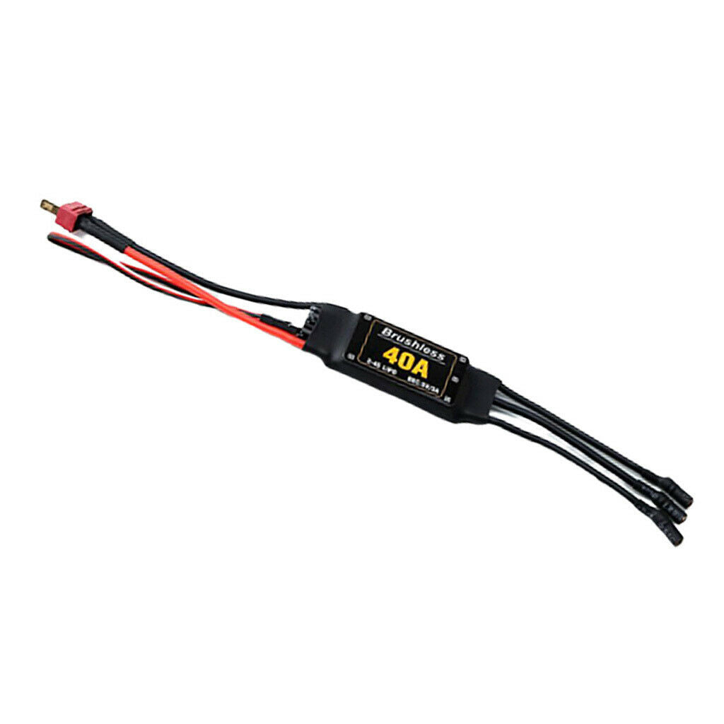 40A ESC Brushless  â€‹â€‹Controller with T Connector And 3.5mm Banana