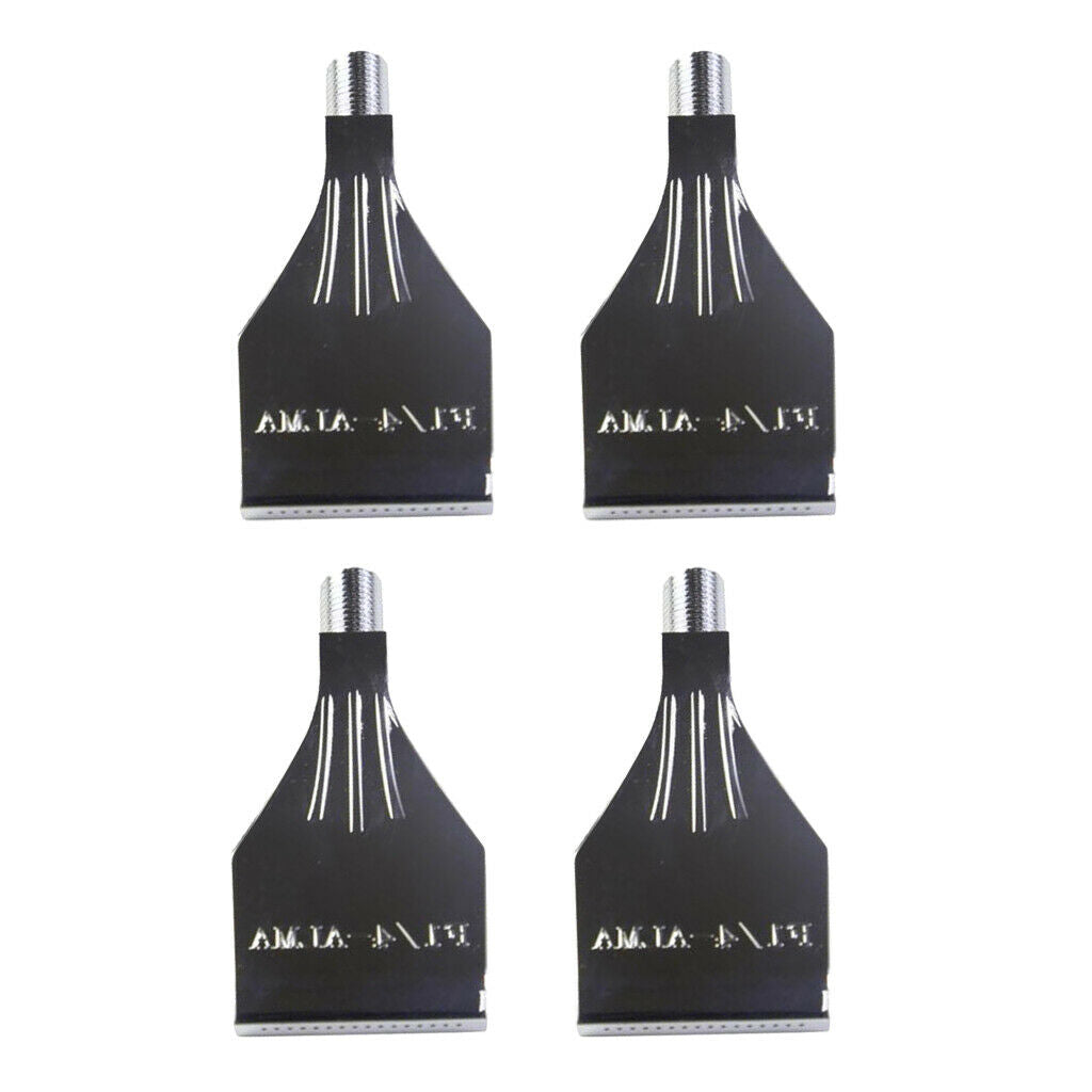 4pcs Durable 1/4 BSP Male Thread Aluminium Alloy Air Blow Off Flat Jet Nozzle