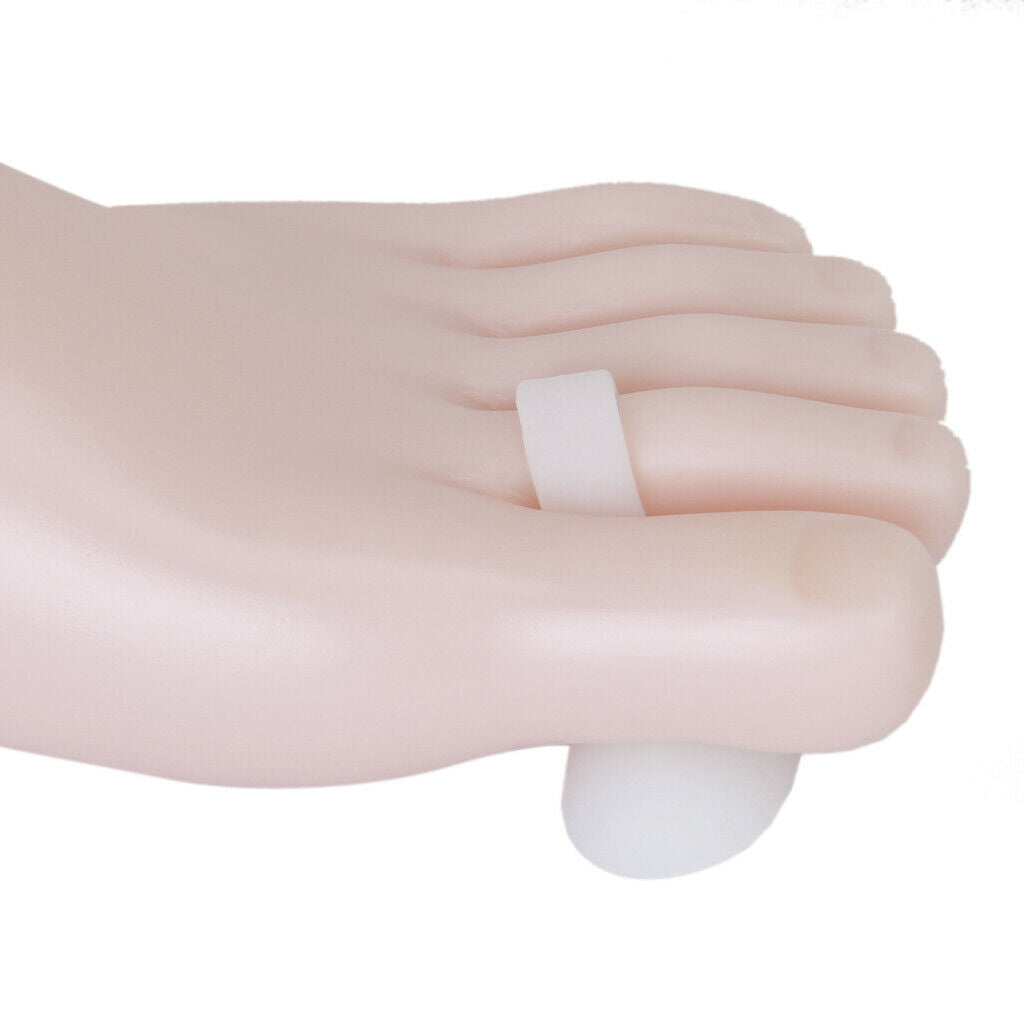 1 Pair Soft Silicone Gel Toe Crests Hammer Claw Mallet Toes Aid Splint